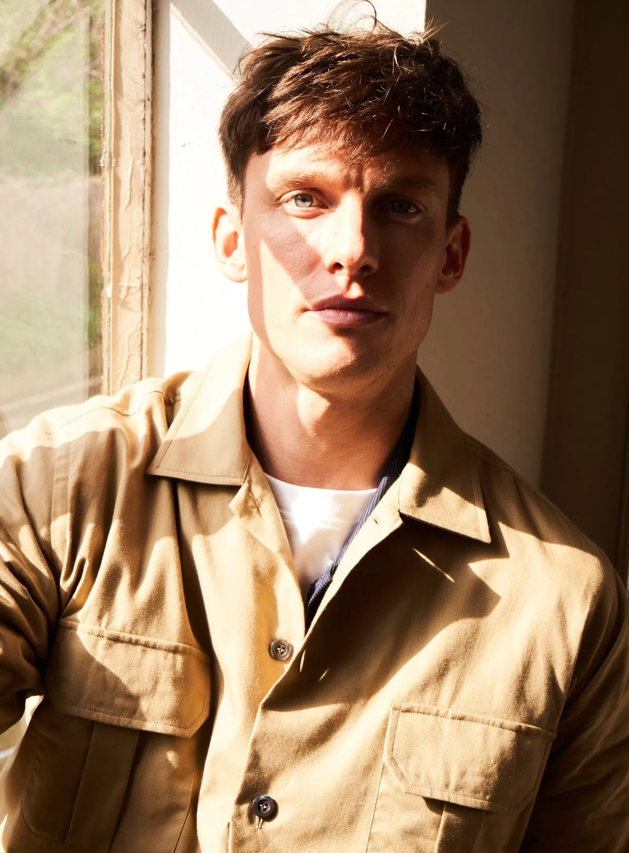 Regenerative Cotton Twill Khaki OverShirt