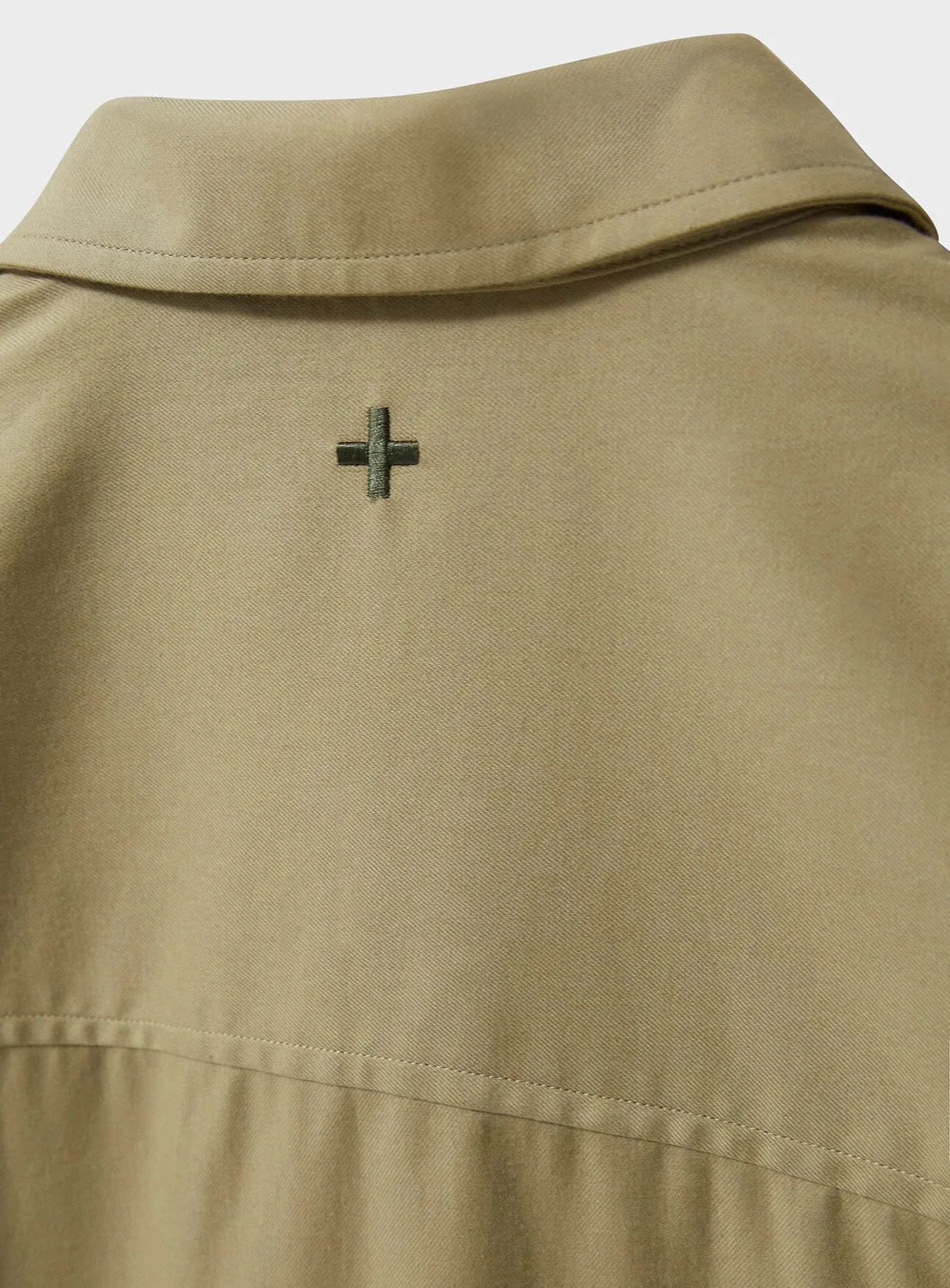 Regenerative Cotton Twill Khaki St James Overshirt