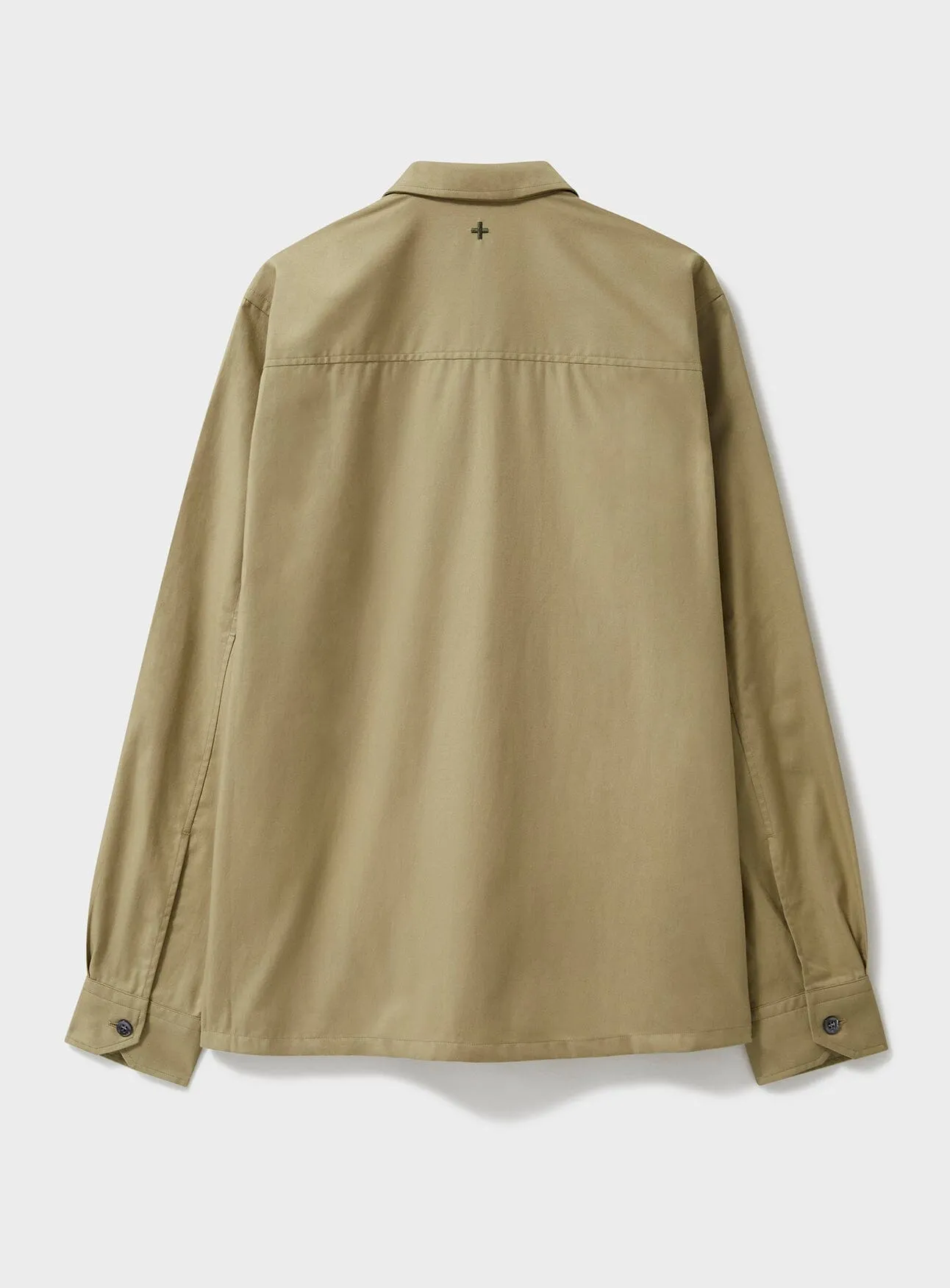 Regenerative Cotton Twill Khaki St James Overshirt