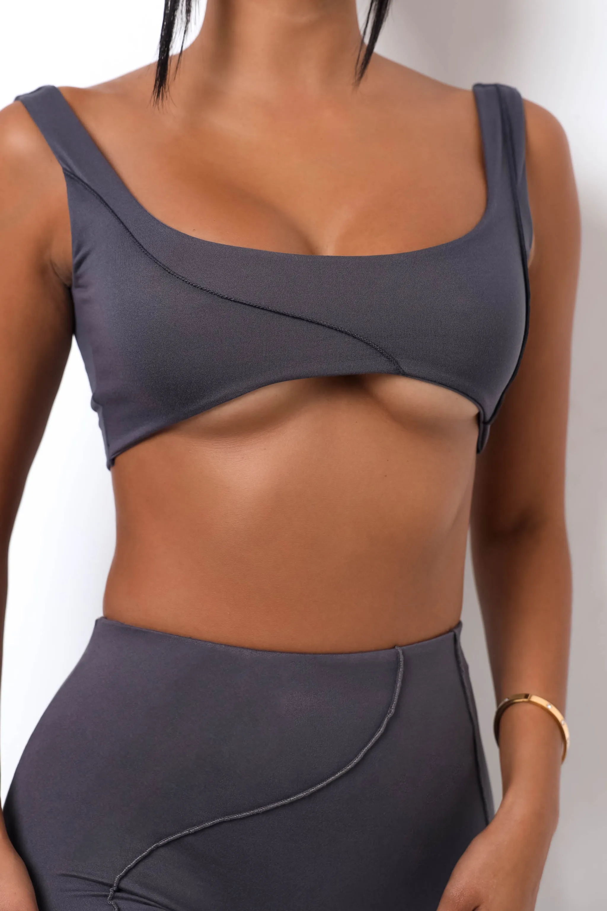 Reset Bralette - Charcoal