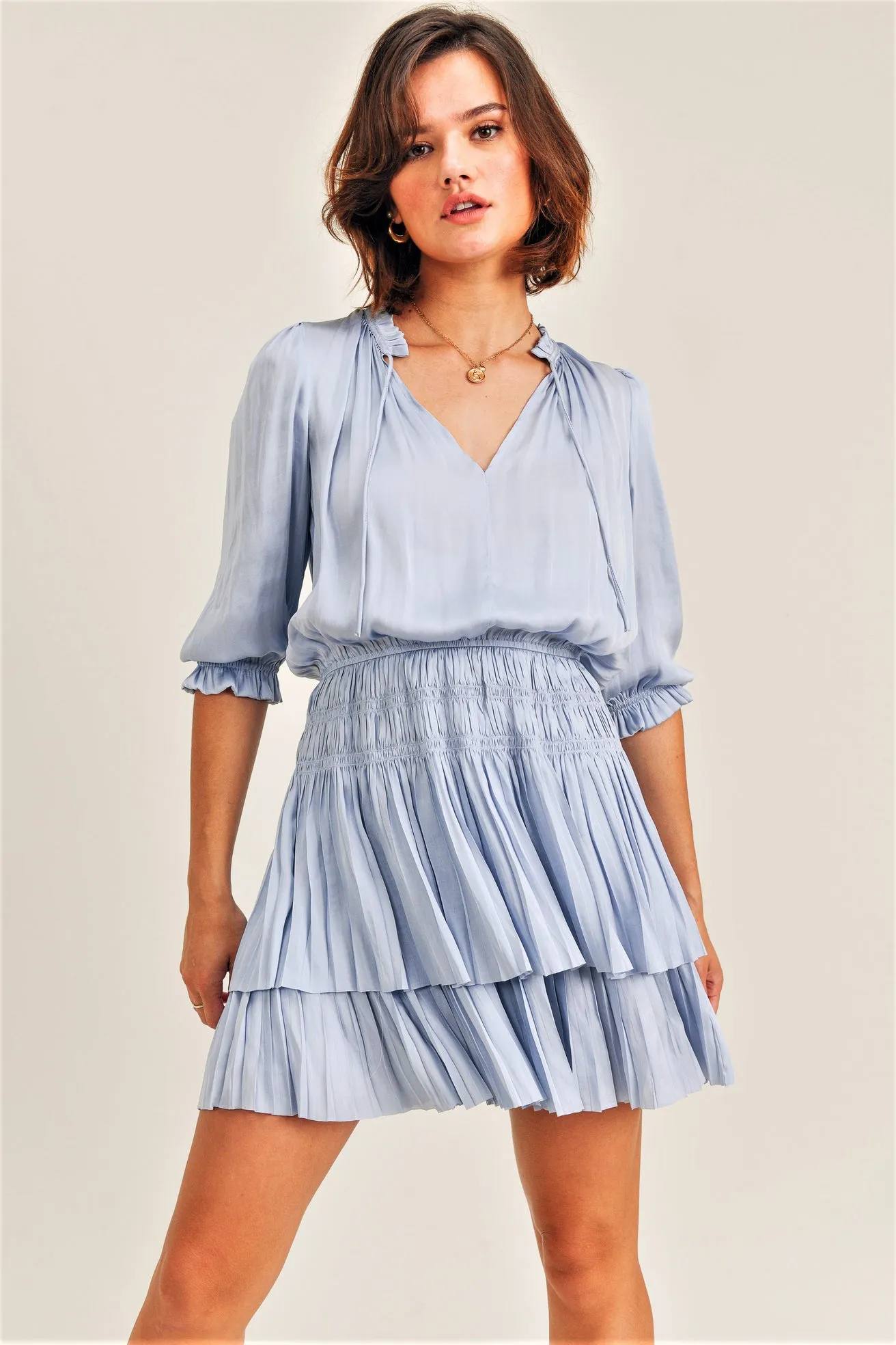 Reset by Jane Rust Ruffle Dress