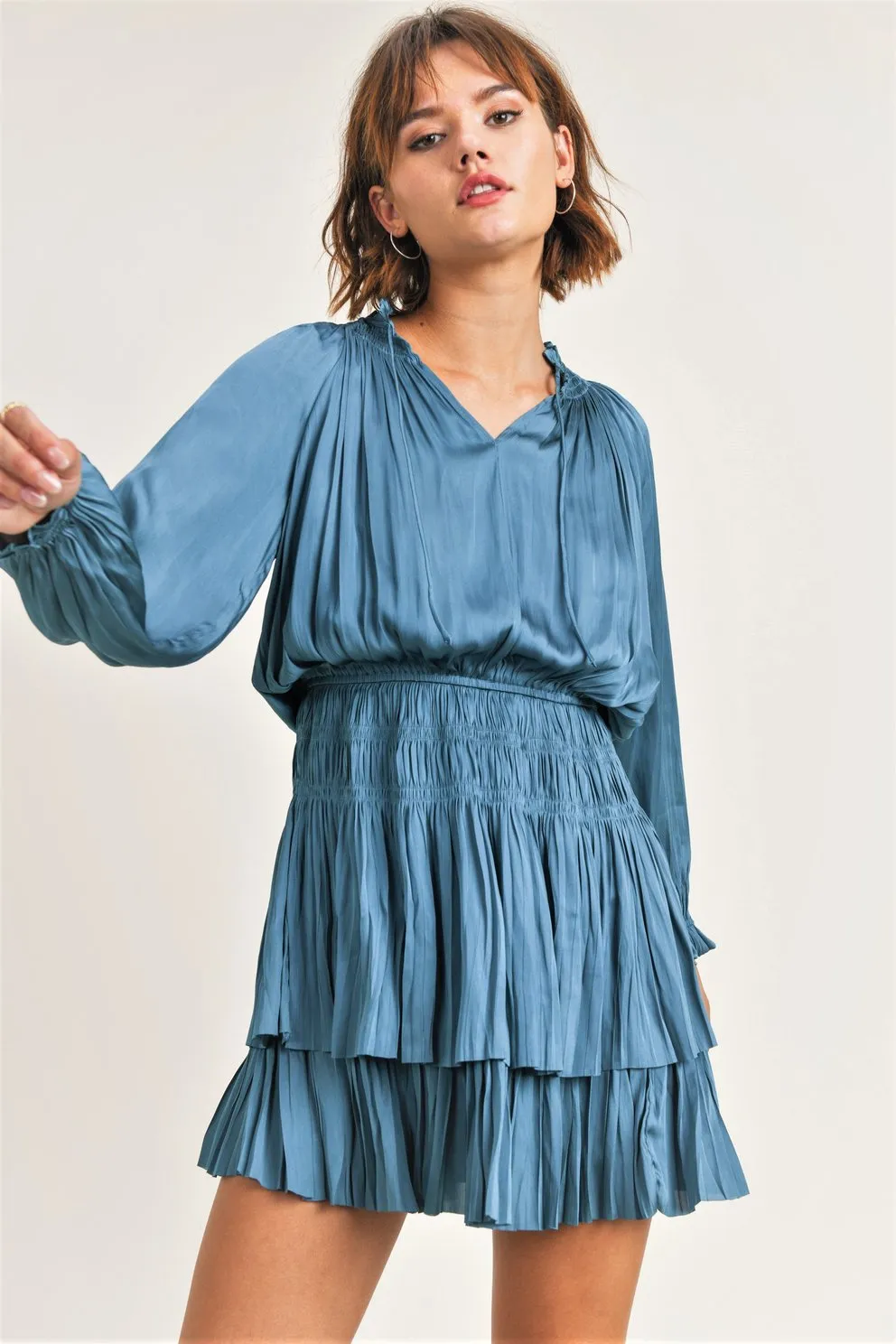 Reset by Jane Rust Ruffle Dress