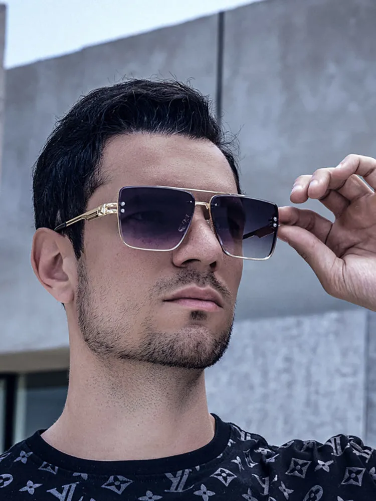   Retro Square Frame Fashion Sunglasses   