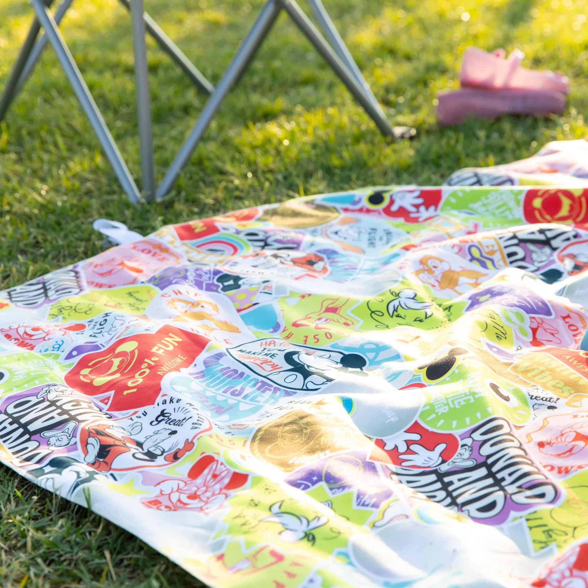 Reversible Roll & Go Blanket, Disney 100 Happy Faces