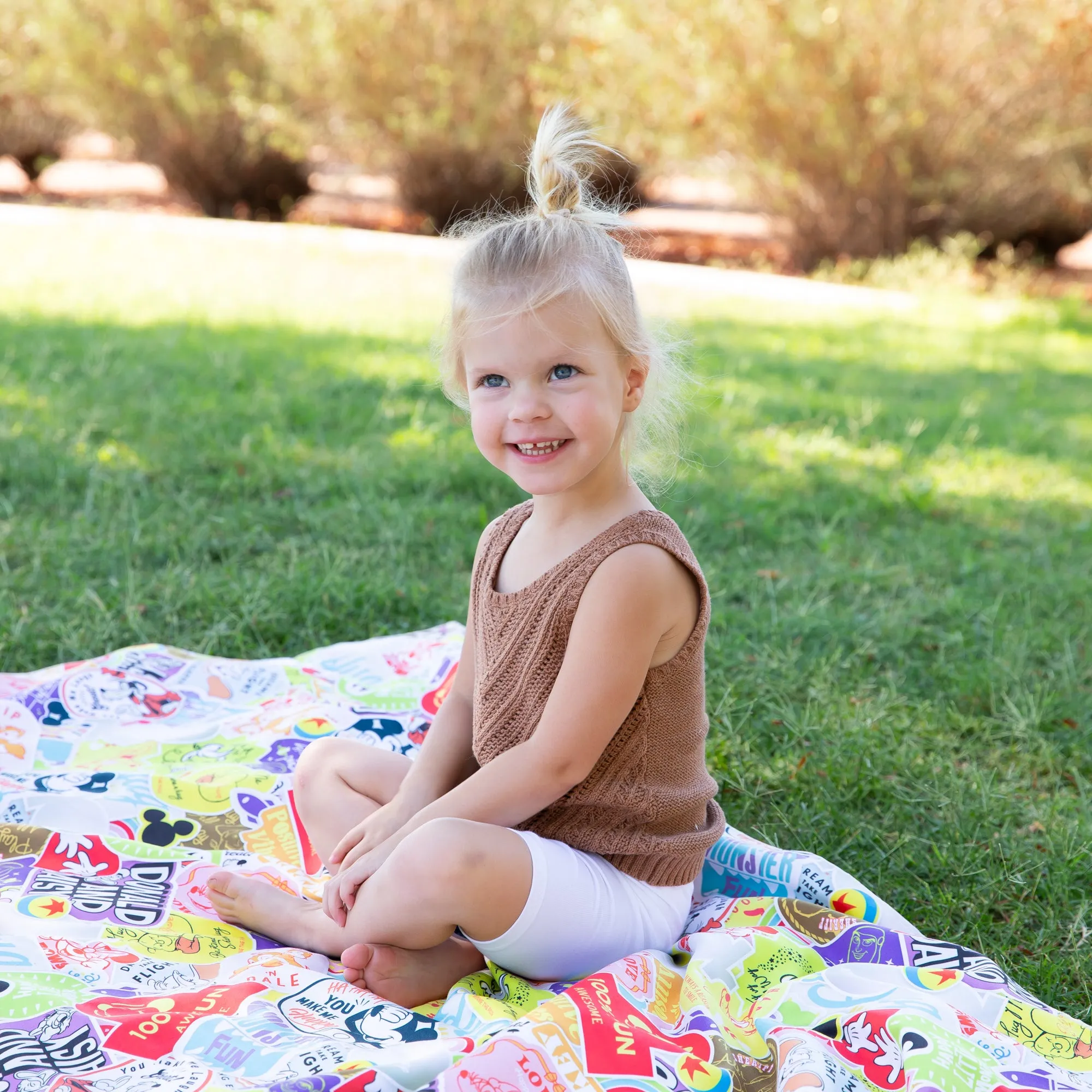 Reversible Roll & Go Blanket, Disney 100 Happy Faces