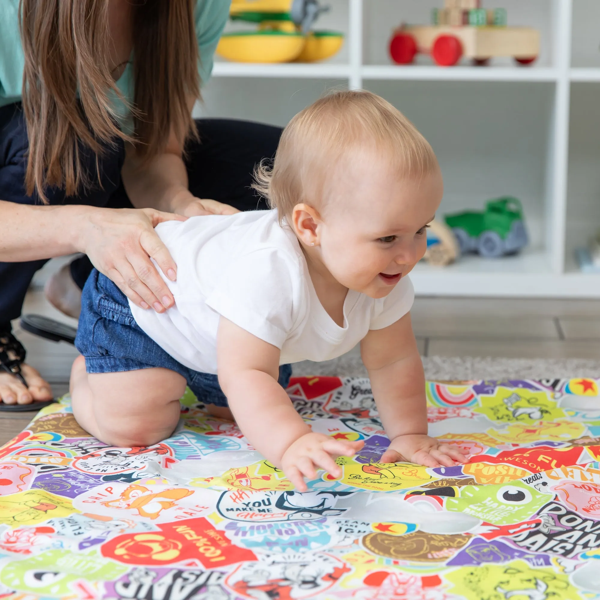 Reversible Roll & Go Blanket, Disney 100 Happy Faces