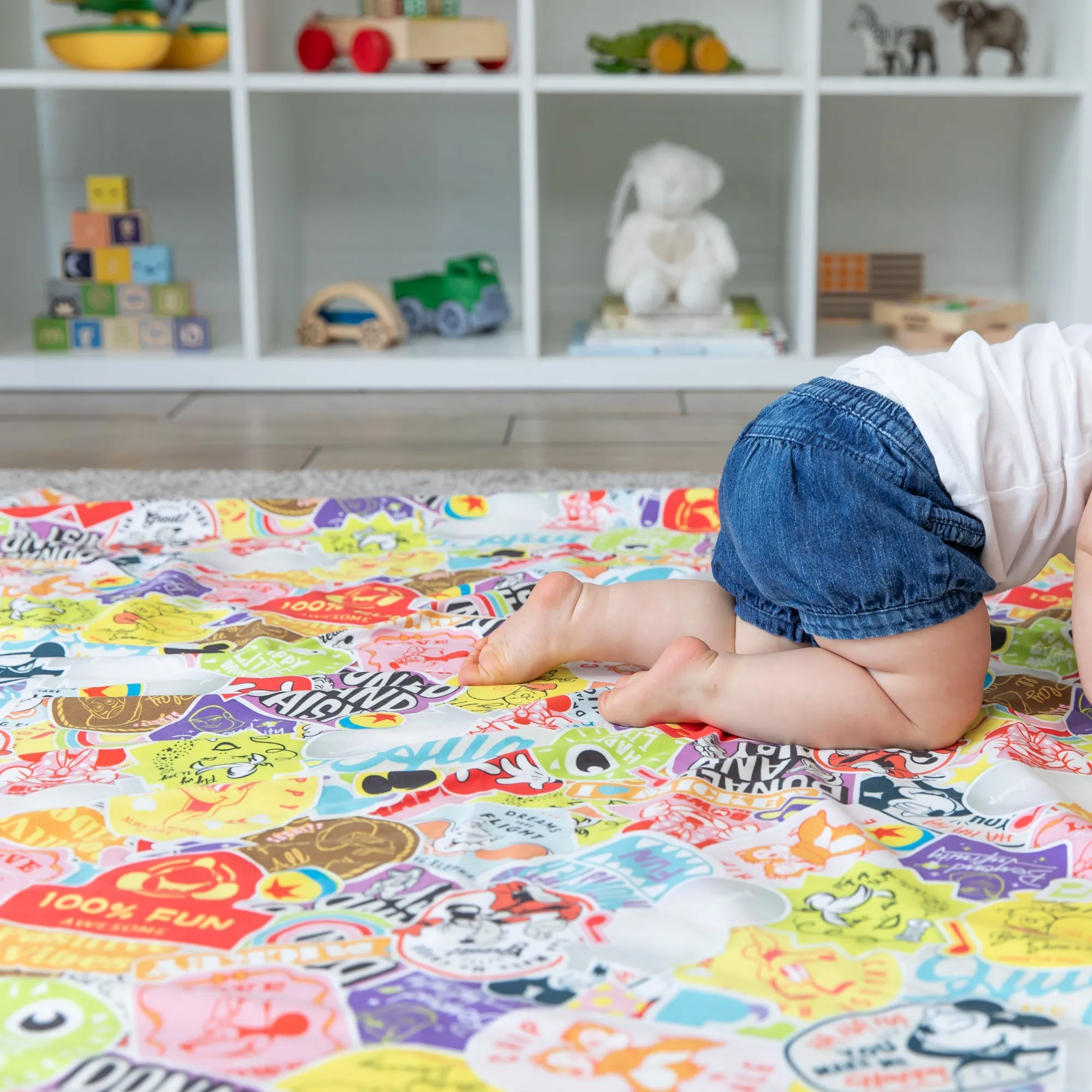 Reversible Roll & Go Blanket, Disney 100 Happy Faces