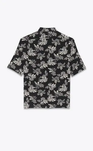 Saint Laurent  |SHIRT IN ORIGAMI PRINT SILK