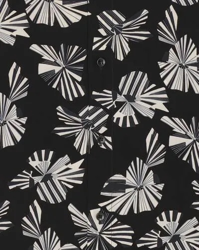 Saint Laurent  |SHIRT IN ORIGAMI PRINT SILK