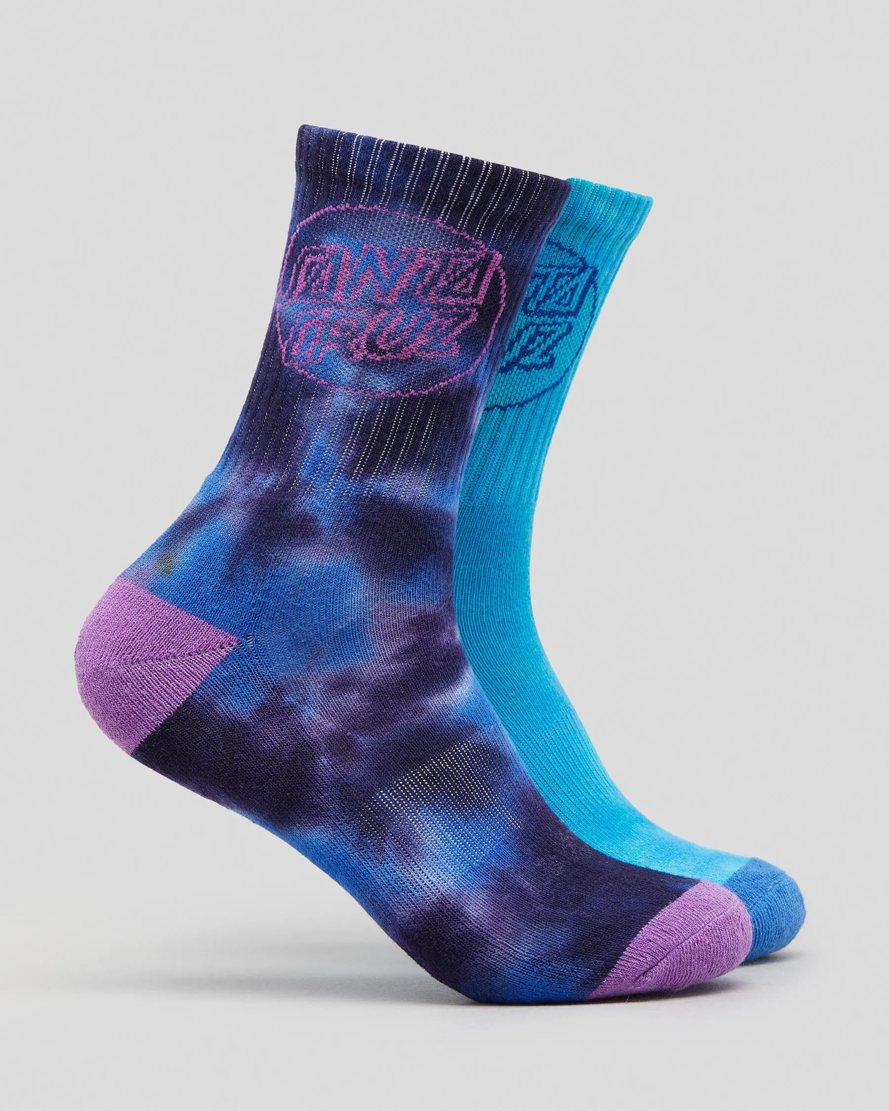 Santa Cruz Boys' Opus Dot Crew Socks 2 Pack