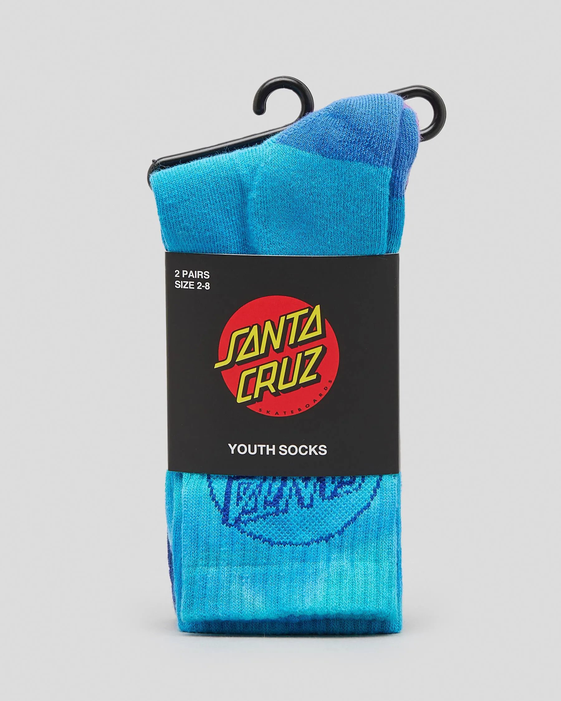 Santa Cruz Boys' Opus Dot Crew Socks 2 Pack