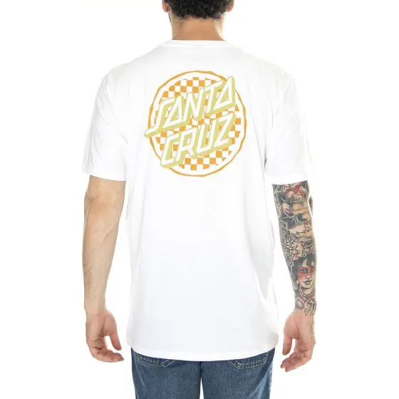 Santa Cruz Breaker Check Opus Dot White T-Shirt