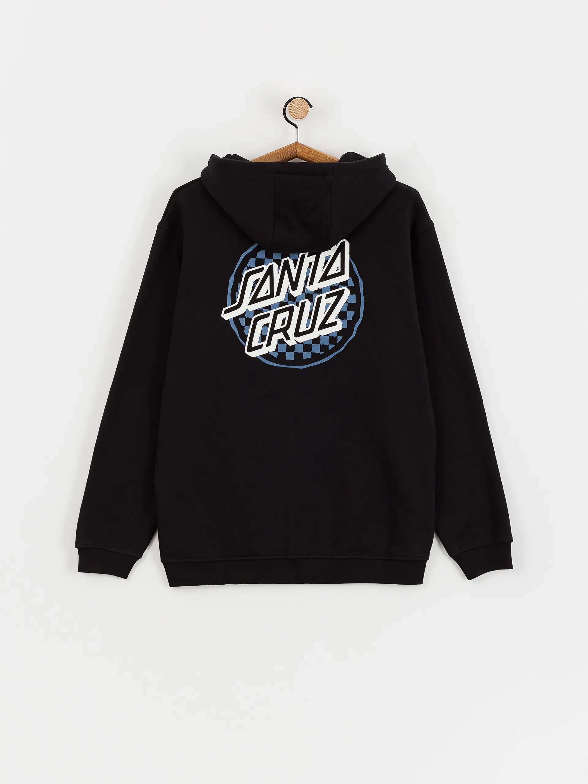 Santa Cruz Breaker Check Opus Dot Zip Sweatshirt (black)