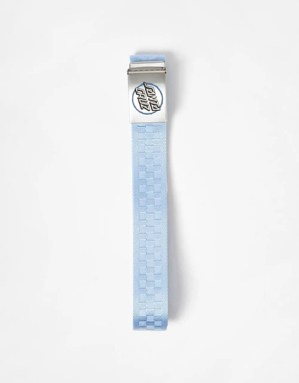 Santa Cruz Breaker Opus Dot Check Web Belt - Sky Blue