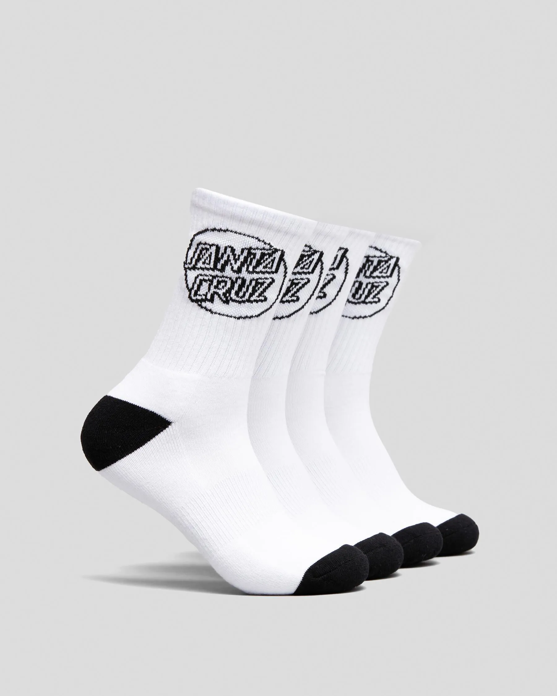 Santa Cruz Opus Dot Crew Socks 4 Pack