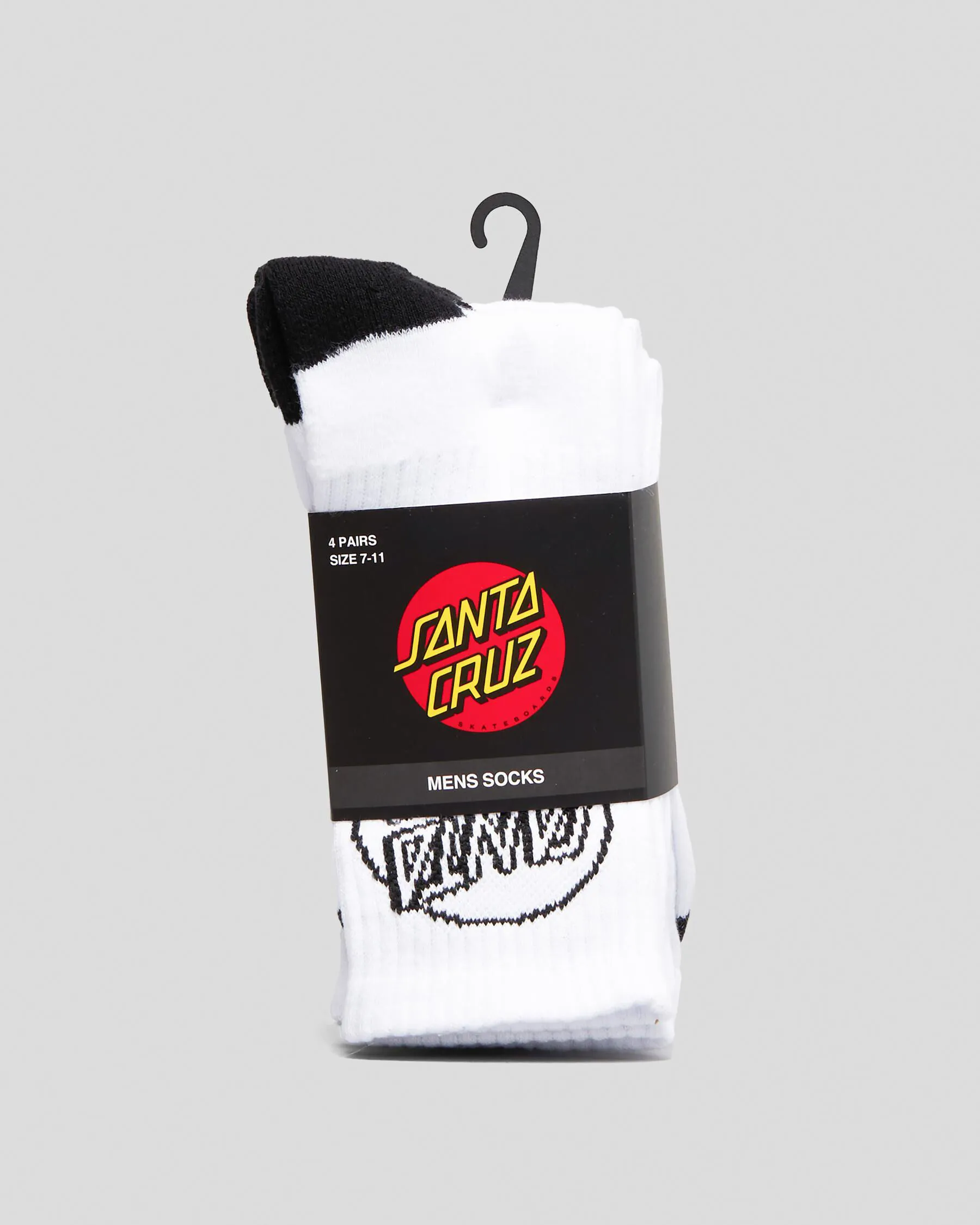 Santa Cruz Opus Dot Crew Socks 4 Pack