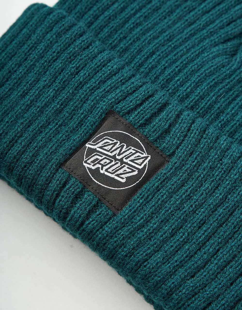 Santa Cruz Opus Dot Label Beanie - Dark Teal