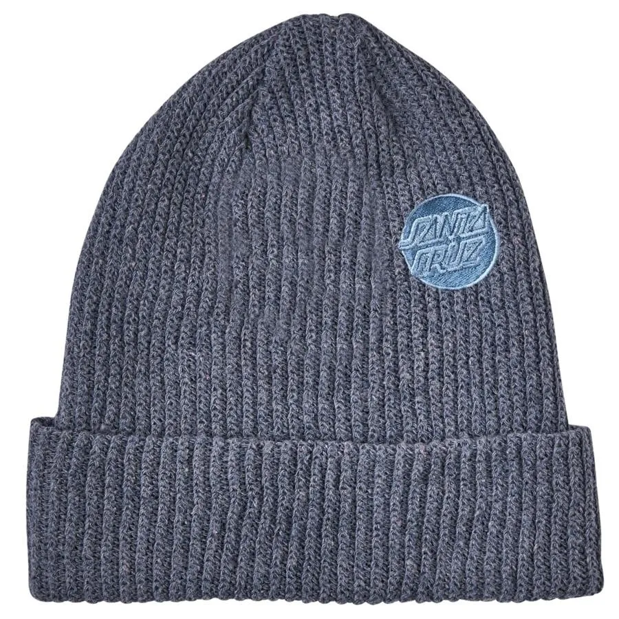 Santa Cruz Opus Dot Long Shoreman Beanie (Eco Heather Pacific)