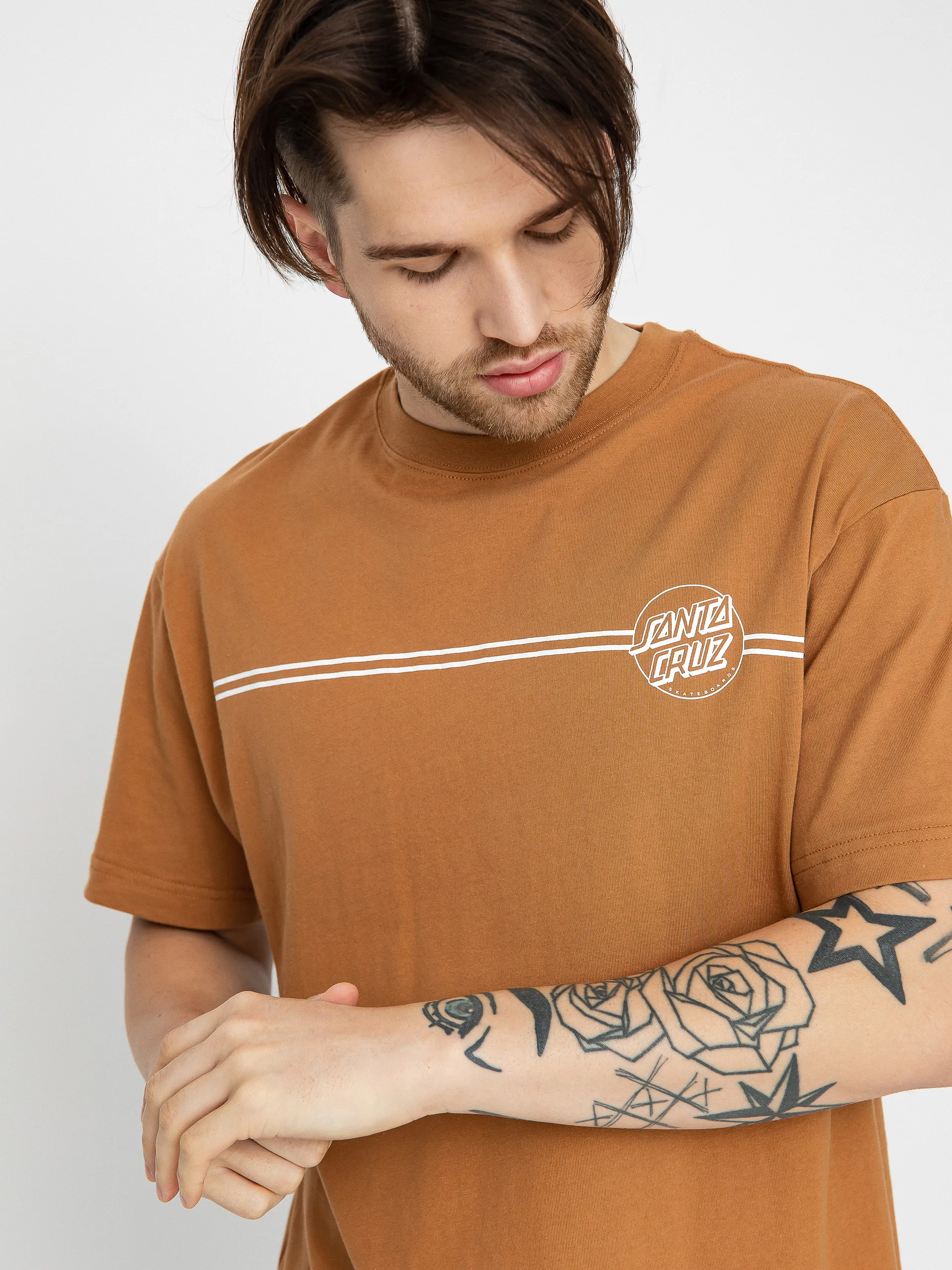 Santa Cruz Opus Dot Stripe AG T-shirt (butterscotch)