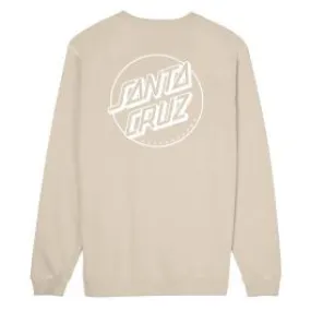 Santa Cruz Opus Dot Stripe Crew Jumper - Chalk