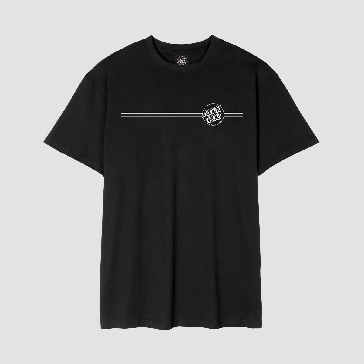 Santa Cruz Opus Dot Stripe T-Shirt Black