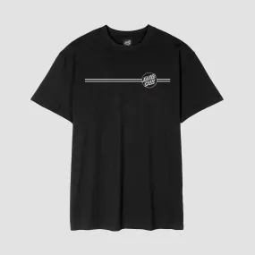 Santa Cruz Opus Dot Stripe T-Shirt Black