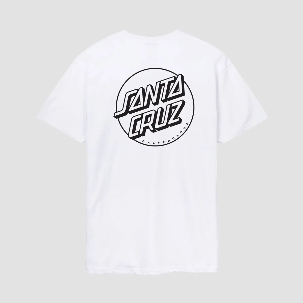 Santa Cruz Opus Dot Stripe T-Shirt White