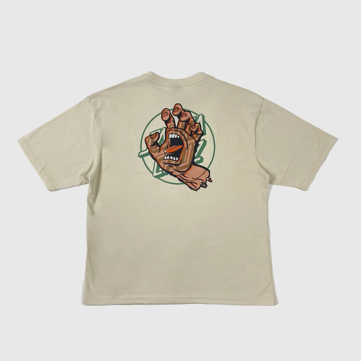 Santa Cruz SS Opus Hand Overlay Tee - Off White