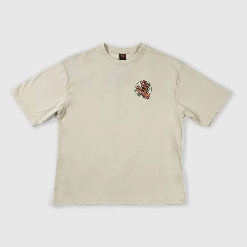 Santa Cruz SS Opus Hand Overlay Tee - Off White