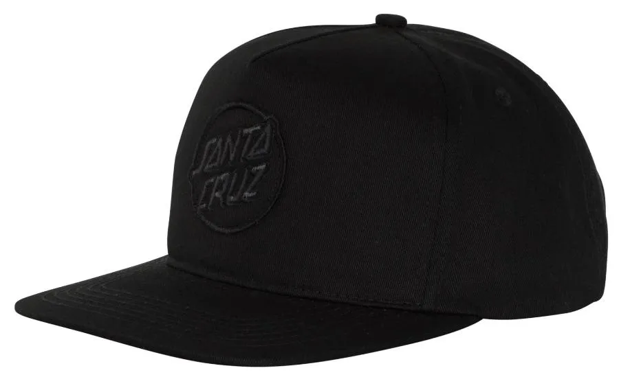 Santa Cruz Tiered Opus Mid Profile Snapback (Black)