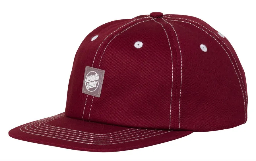 Santa Cruz Travelers Opus Mid Profile Snapback (Burgundy)