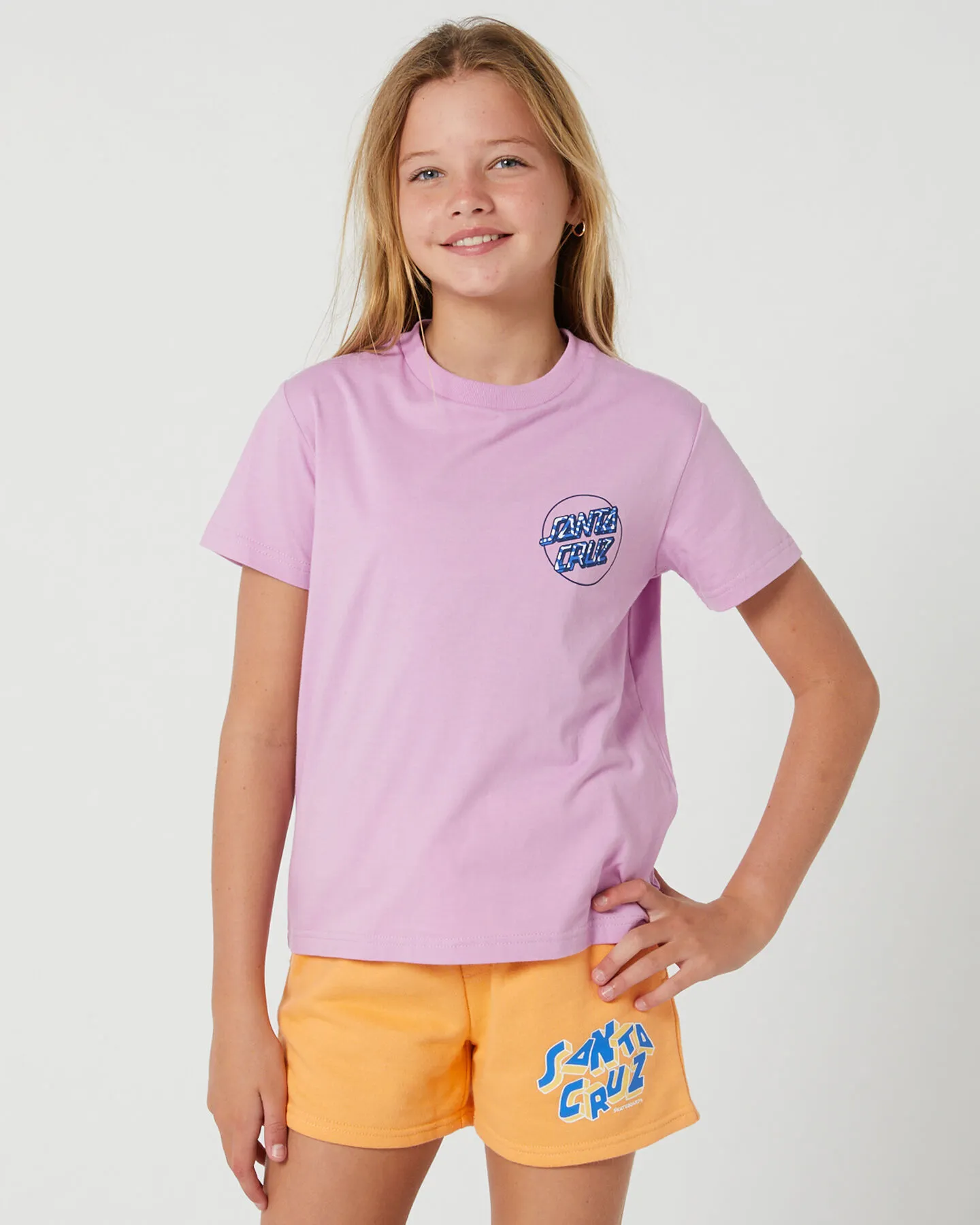 Santa Cruz Zebra Marble Opus Dot Tee - Pale Pink | SurfStitch