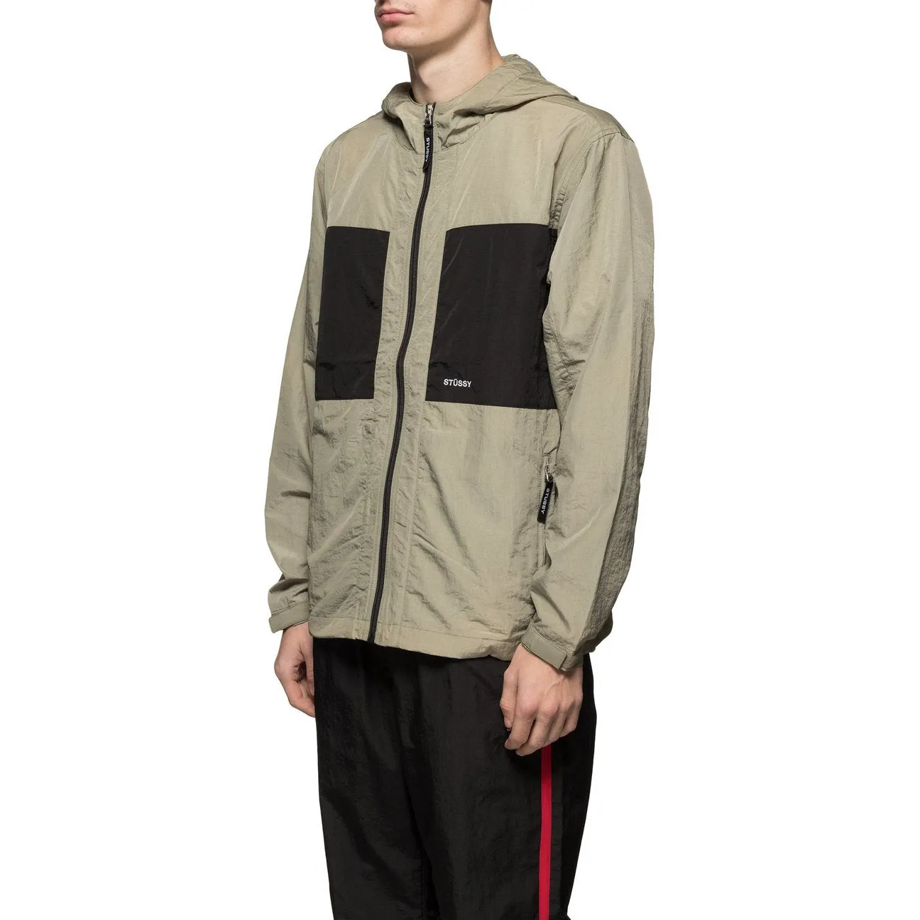 STSSY BLOCK TECH JACKET // KHAKI