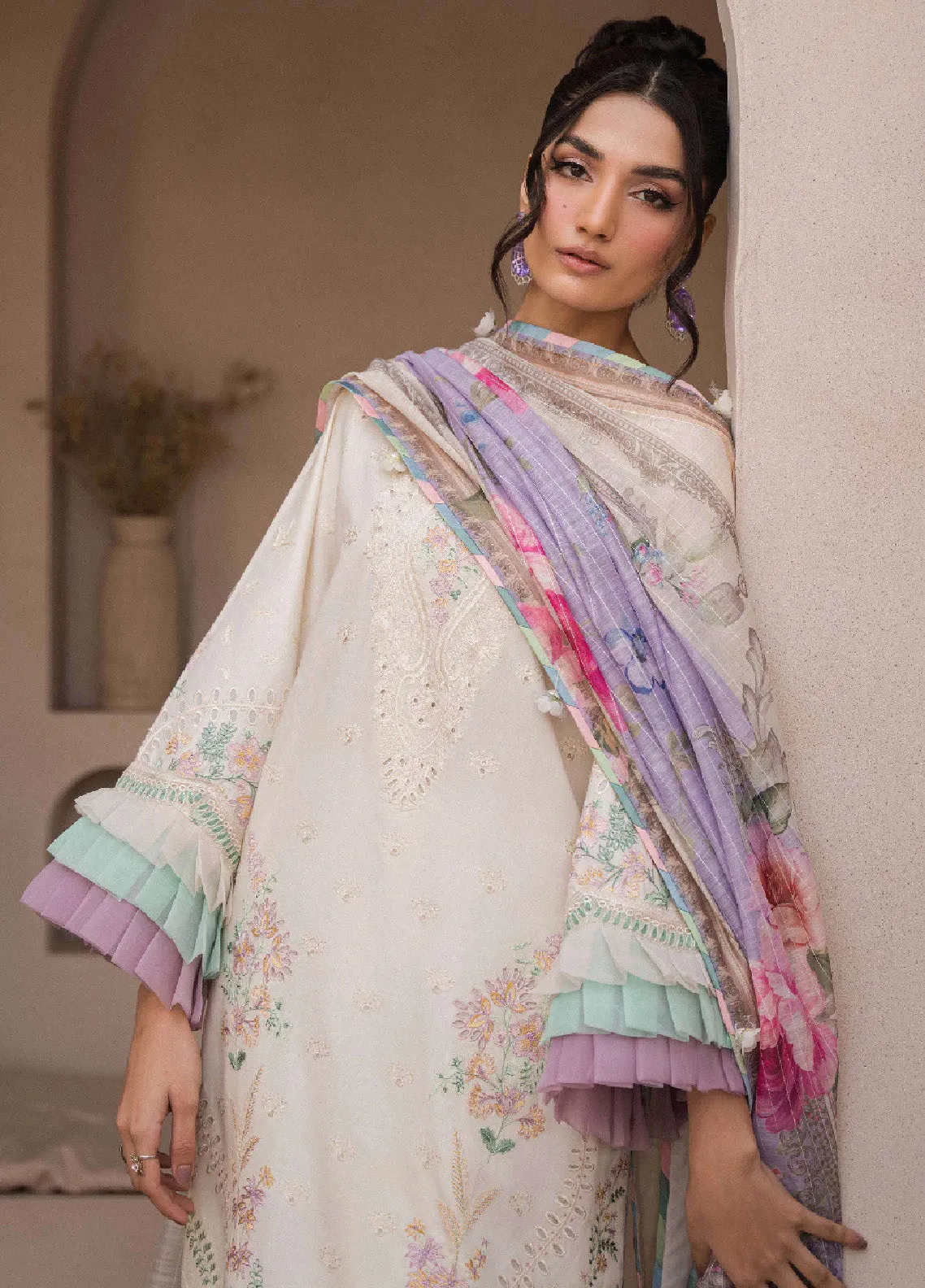 Symphony By Neeshay Embroidered Lawn Unstitched 3 Piece Suit - NE24SY OPUS