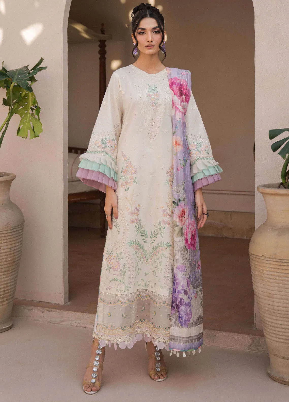 Symphony By Neeshay Embroidered Lawn Unstitched 3 Piece Suit - NE24SY OPUS