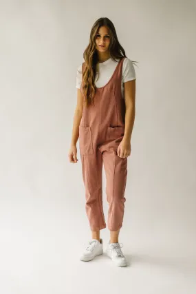 The Beckman Denim Overall in Rose