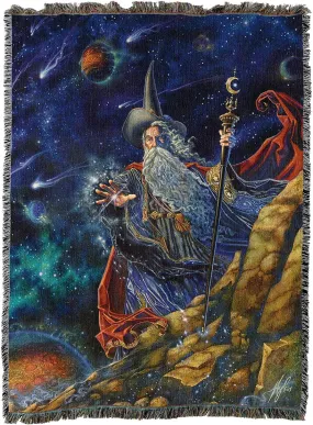 The Elder Wizard Tapestry Throw Blanket