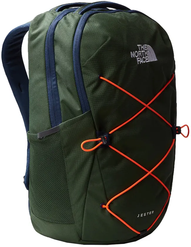 The North Face Accessories Jester Backpack Pine Needle Summit Navy Power Orange