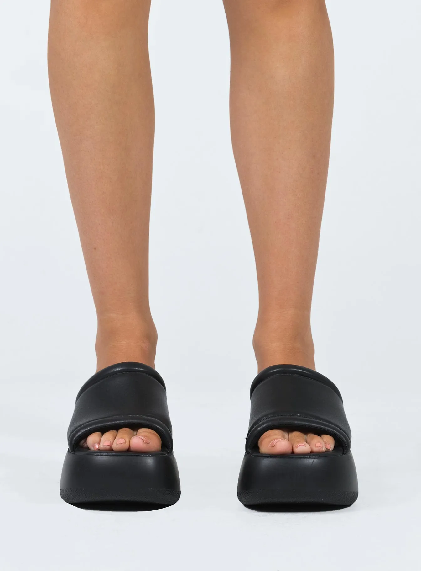 Therapy Bubbles Flatforms Black