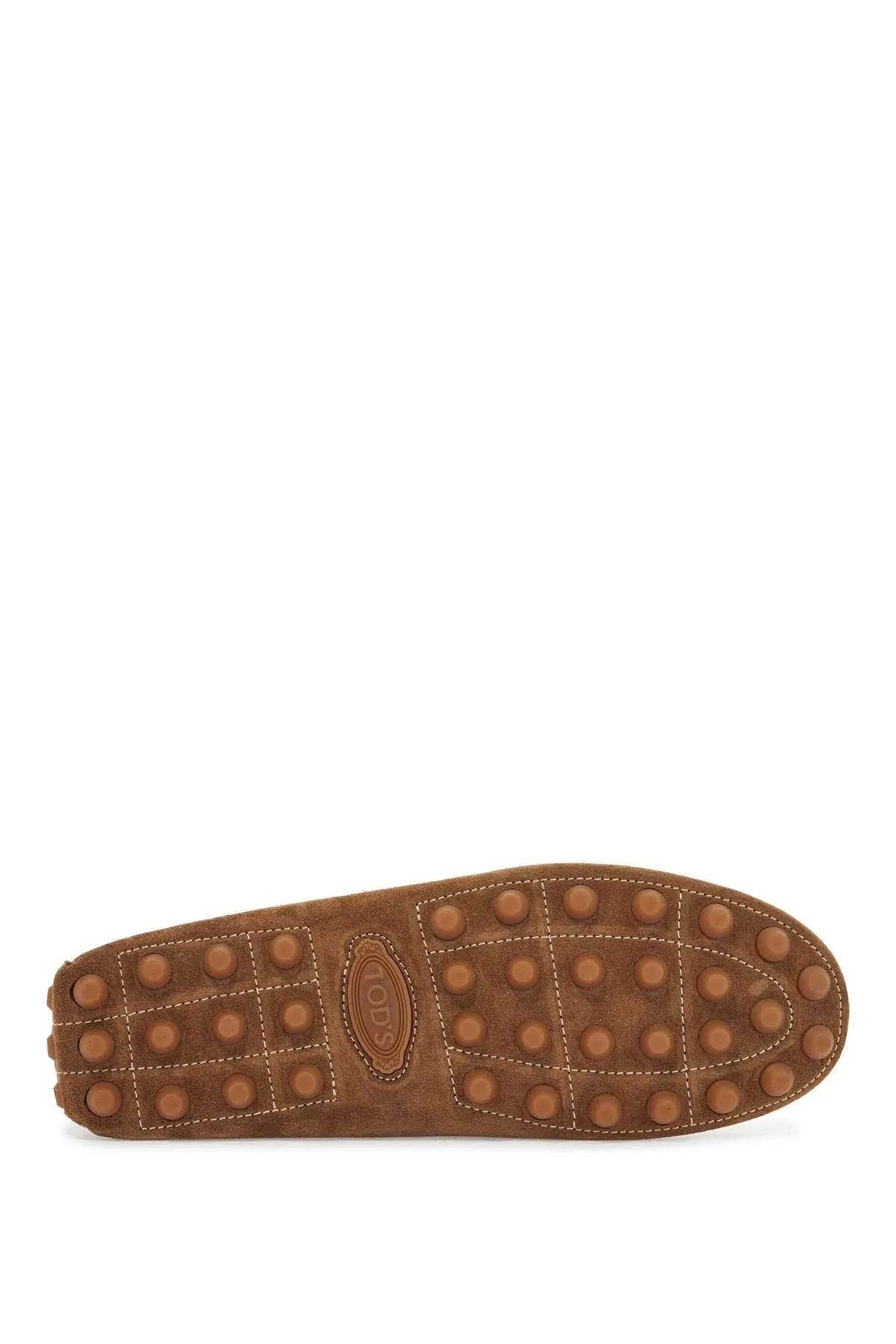 Tod's Light Walnut Leather Driving Moccasin Made In Italy