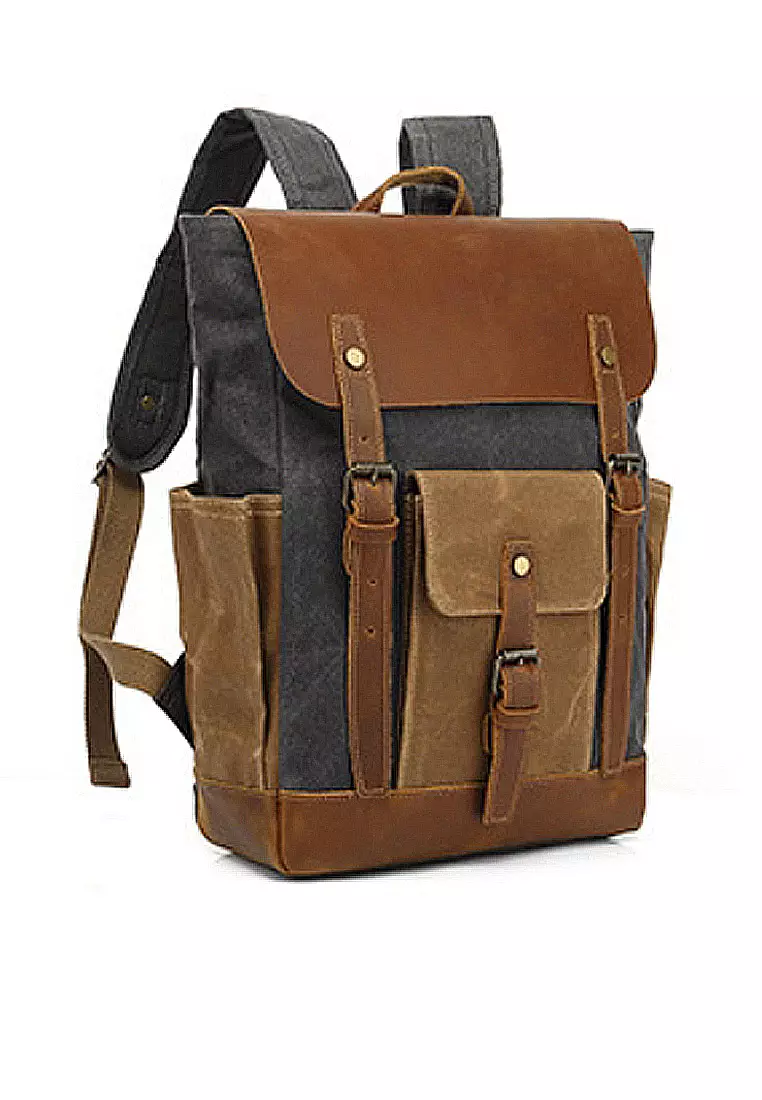 Twenty Eight Shoes VANSA Vintage Wax Canvas Backpacks VBM-Bp3132