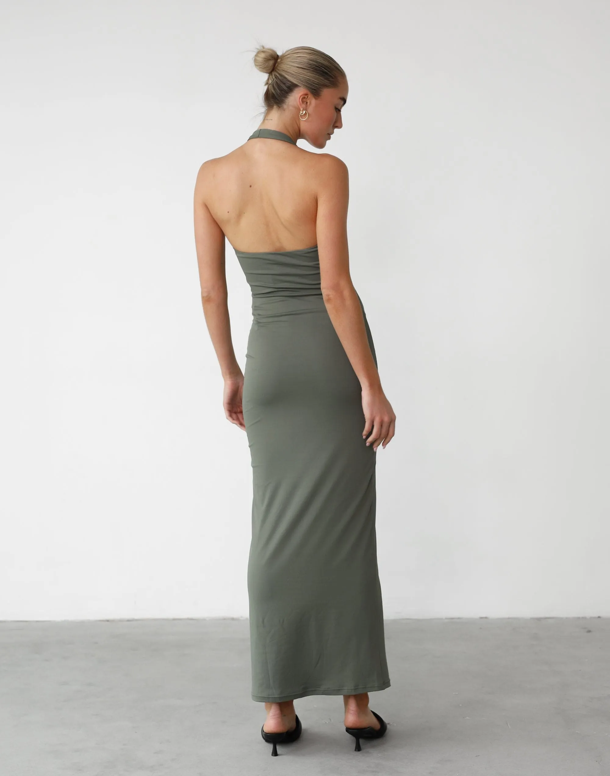 Veena Maxi Dress (Khaki)