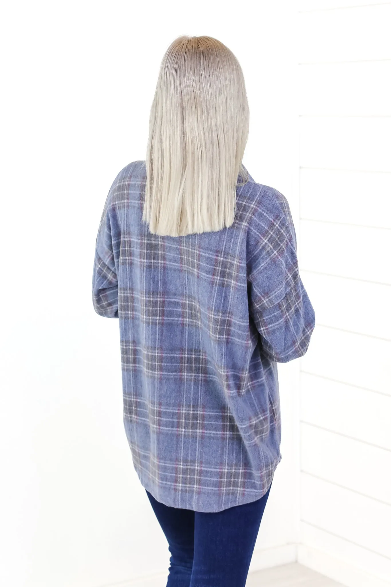 Vintage Plaid Button Up Top