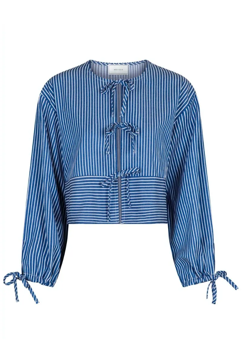 Wanda Stripe Shirt | Blue | Skjorte fra Neo Noir