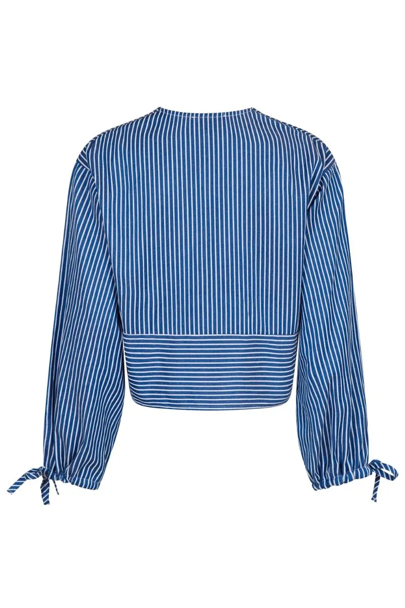 Wanda Stripe Shirt | Blue | Skjorte fra Neo Noir