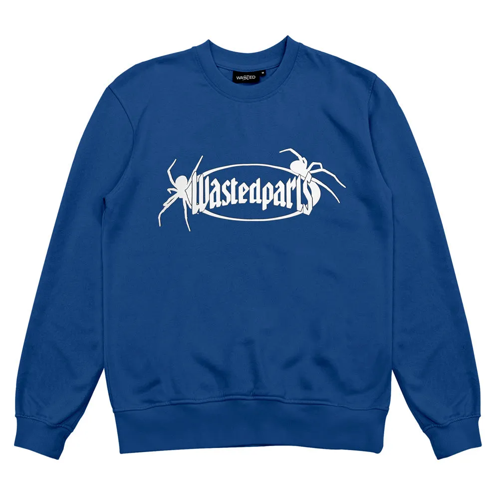 WASTED PARIS BOILER RESET CREWNECK // ARENA BLUE