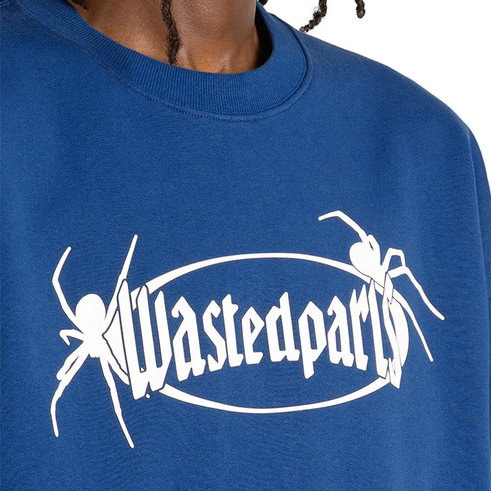 WASTED PARIS BOILER RESET CREWNECK // ARENA BLUE