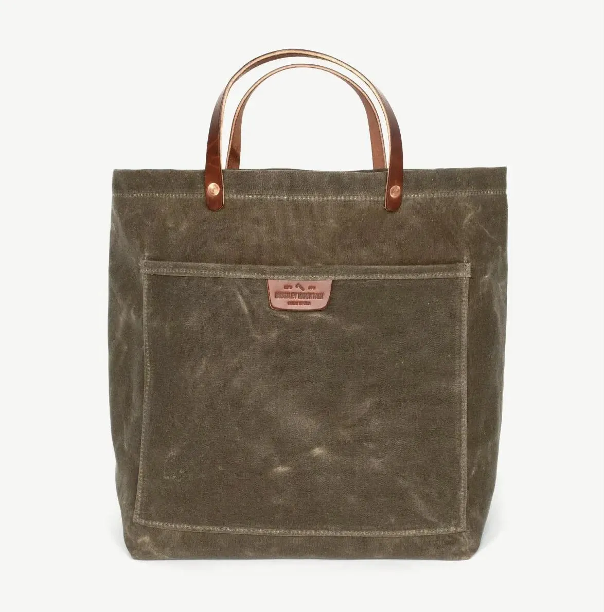 Waxed Coal Tote Bag - Field Tan