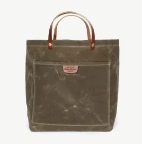 Waxed Coal Tote Bag - Field Tan