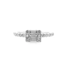 White Gold Diamond Fashion Ring